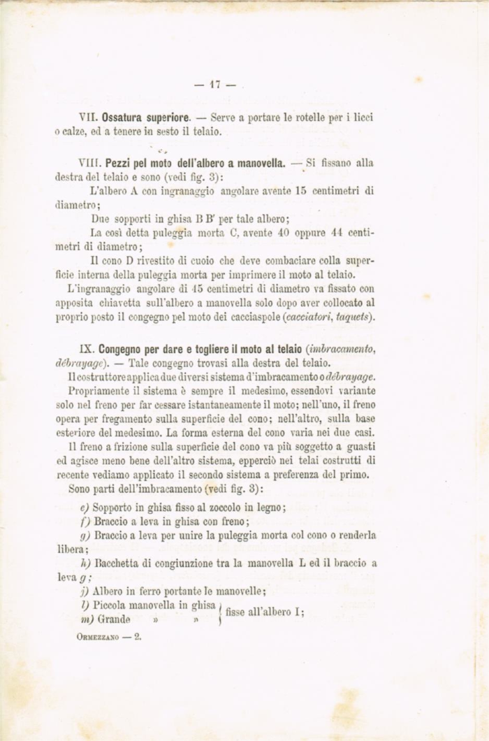 Il telaio meccanico Schoenherr a licci per tessuti in lana