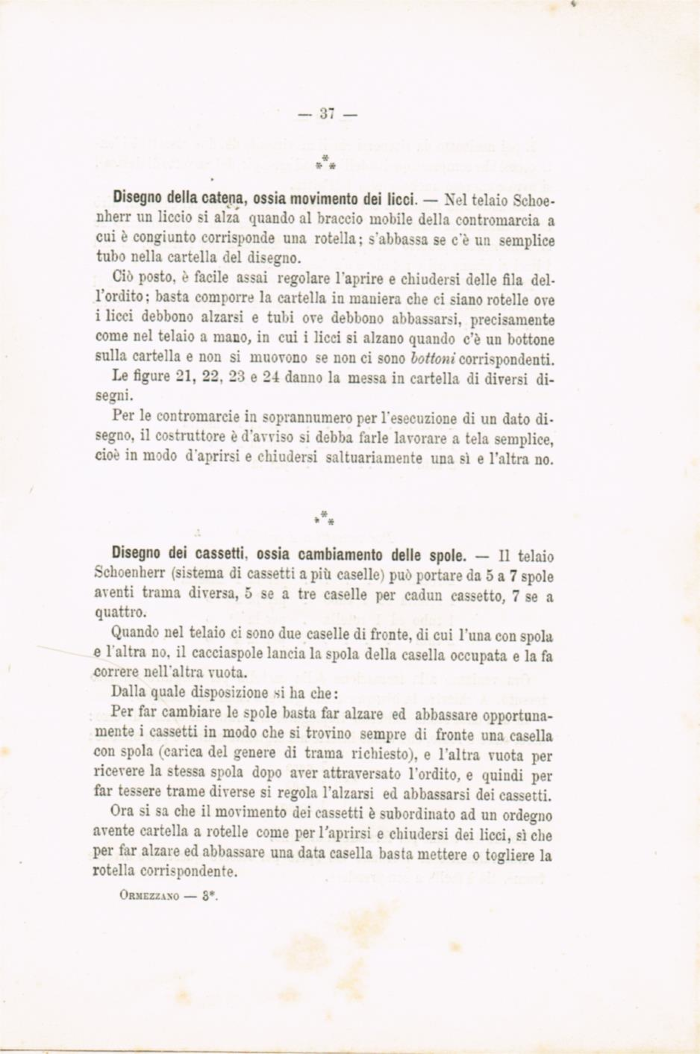 Il telaio meccanico Schoenherr a licci per tessuti in lana