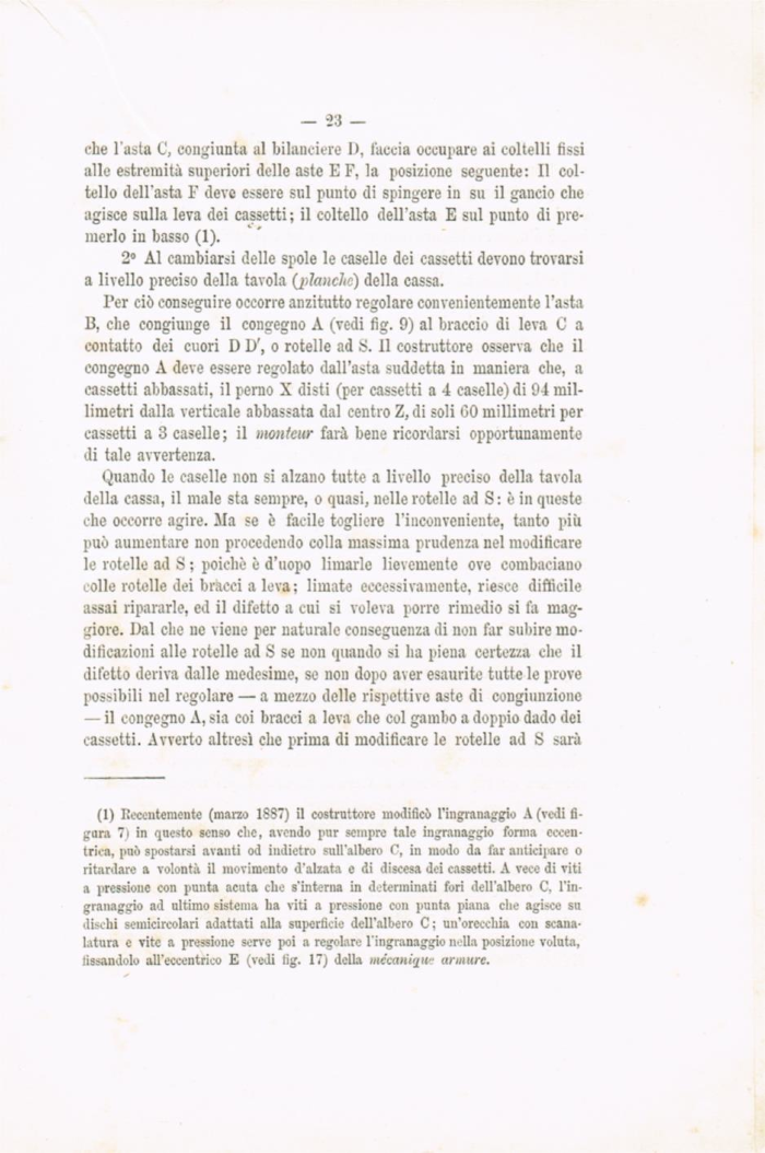 Il telaio meccanico Schoenherr a licci per tessuti in lana