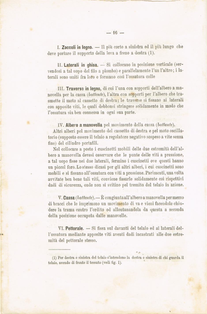 Il telaio meccanico Schoenherr a licci per tessuti in lana