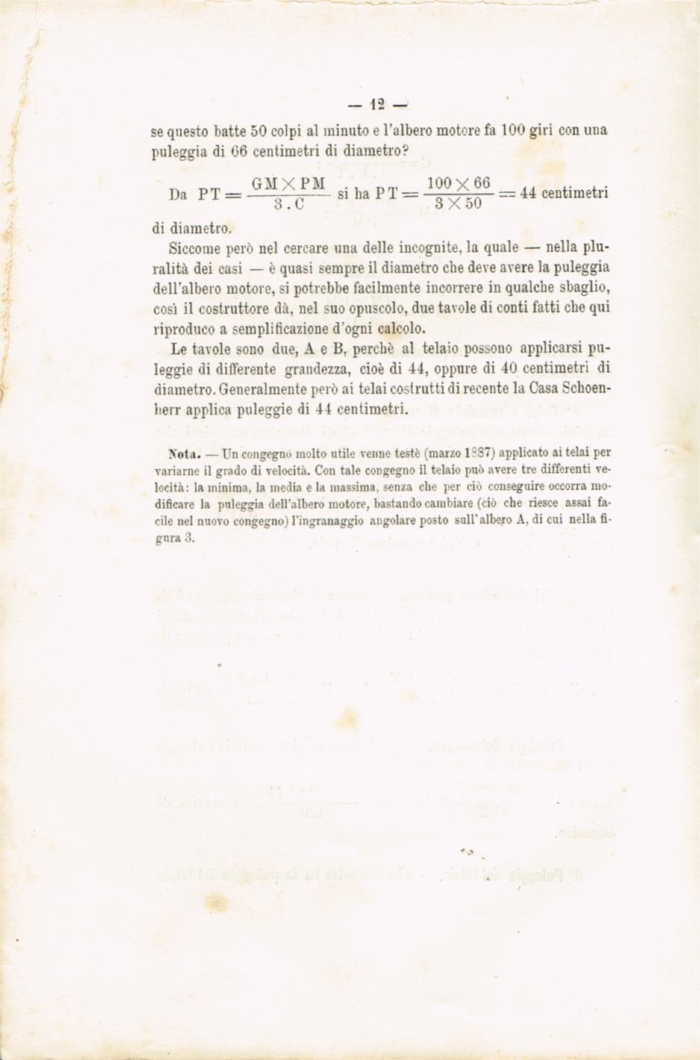 Il telaio meccanico Schoenherr a licci per tessuti in lana