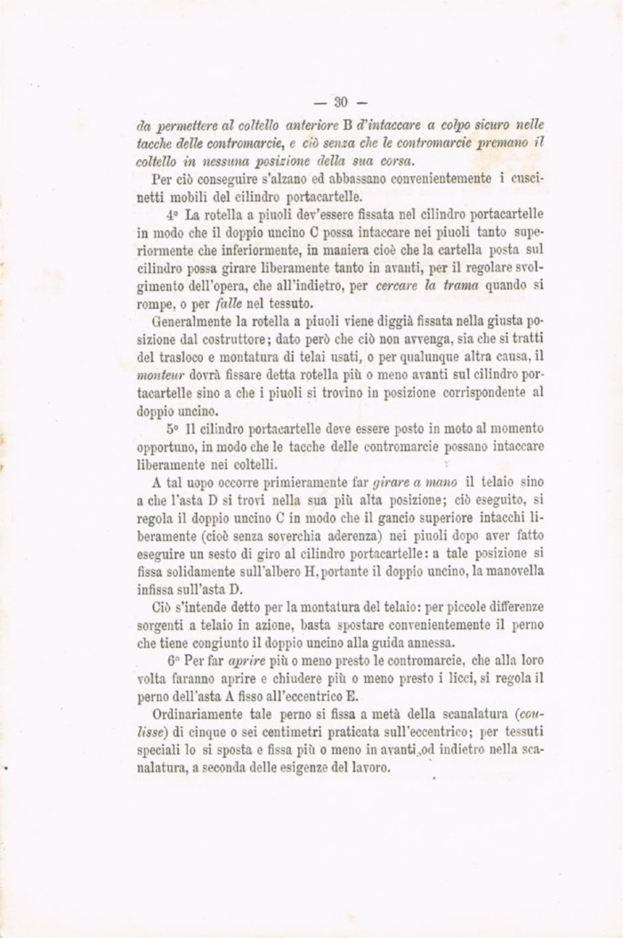Il telaio meccanico Schoenherr a licci per tessuti in lana