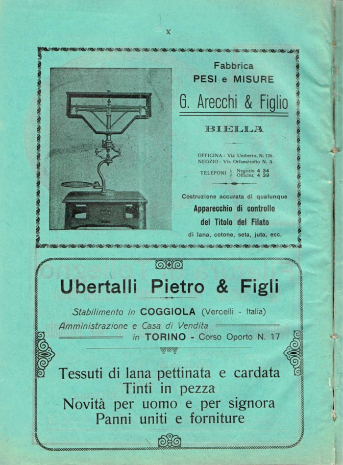 Il Biellese ed il suo sviluppo industriale: Trivero, Valli del Ponzone, del Sessera con zona limitrofa