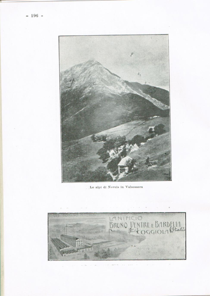 Il Biellese ed il suo sviluppo industriale: Trivero, Valli del Ponzone, del Sessera con zona limitrofa