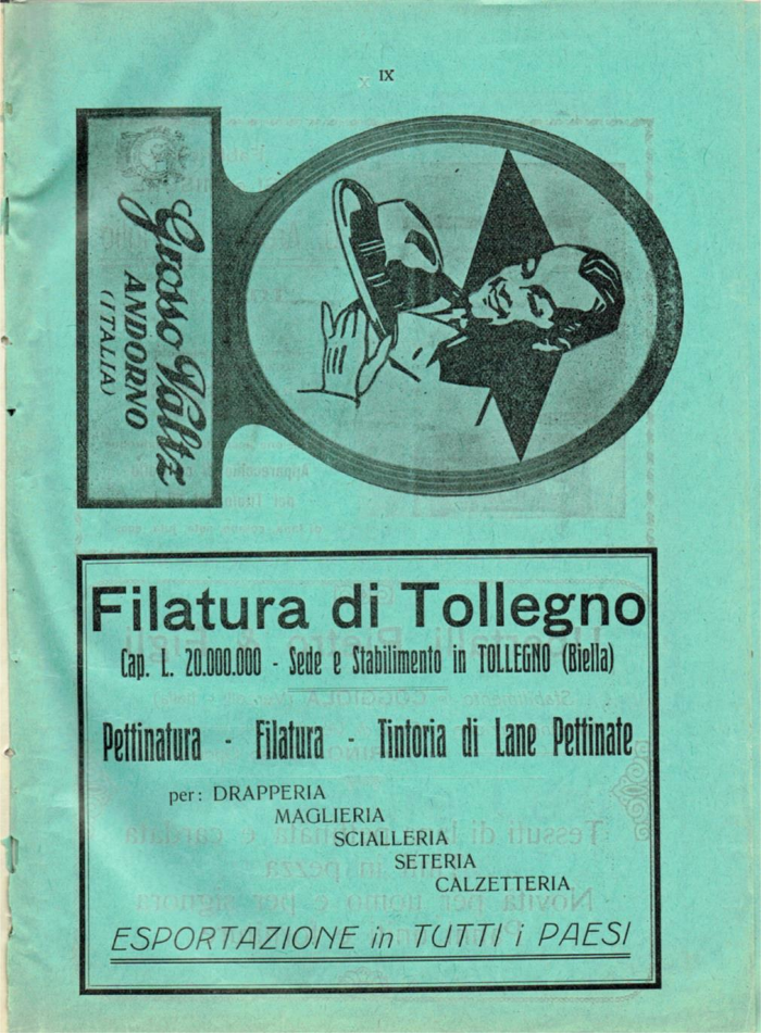 Il Biellese ed il suo sviluppo industriale: Trivero, Valli del Ponzone, del Sessera con zona limitrofa