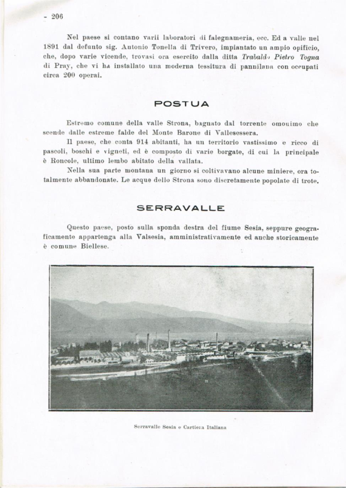 Il Biellese ed il suo sviluppo industriale: Trivero, Valli del Ponzone, del Sessera con zona limitrofa