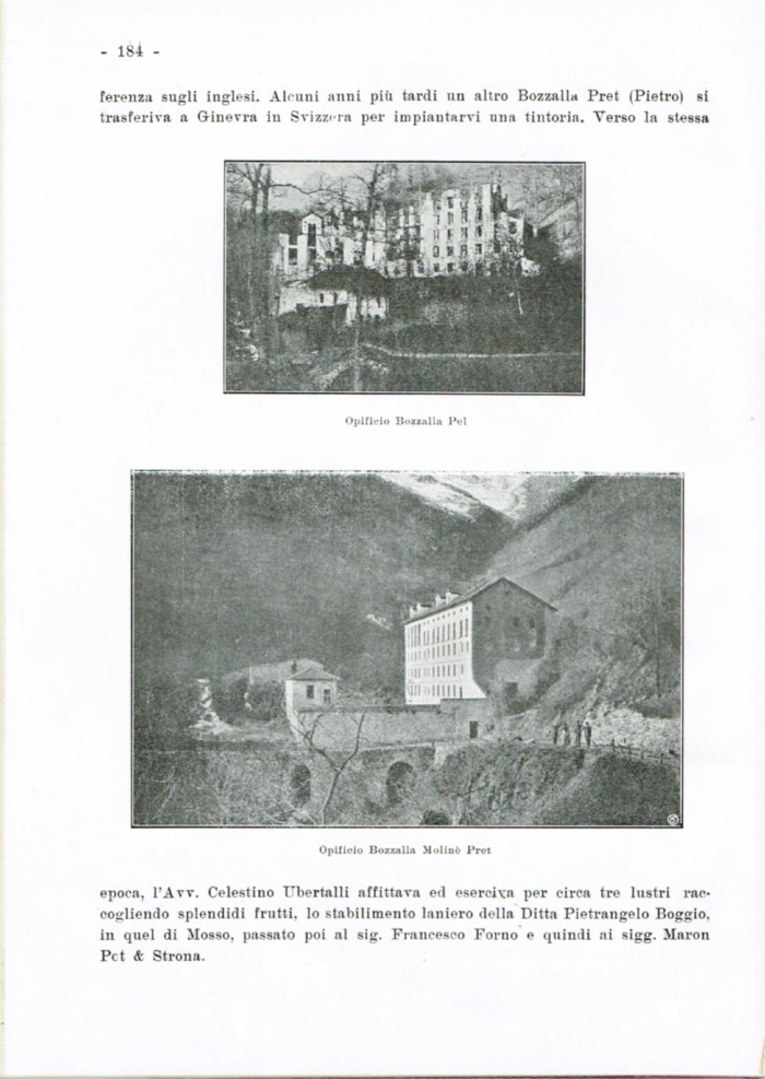 Il Biellese ed il suo sviluppo industriale: Trivero, Valli del Ponzone, del Sessera con zona limitrofa