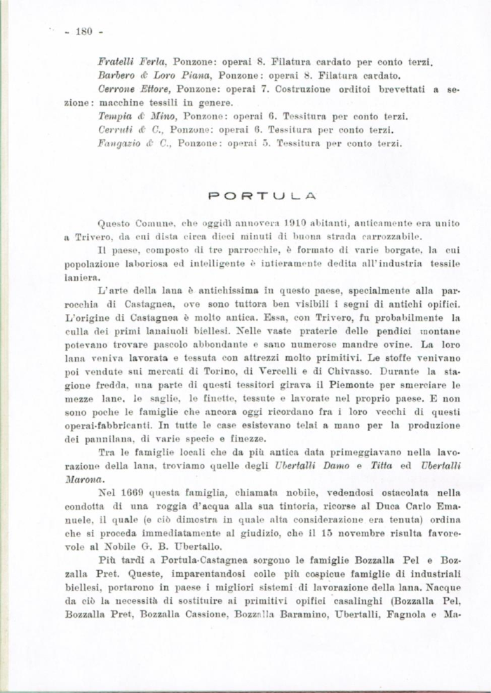 Il Biellese ed il suo sviluppo industriale: Trivero, Valli del Ponzone, del Sessera con zona limitrofa