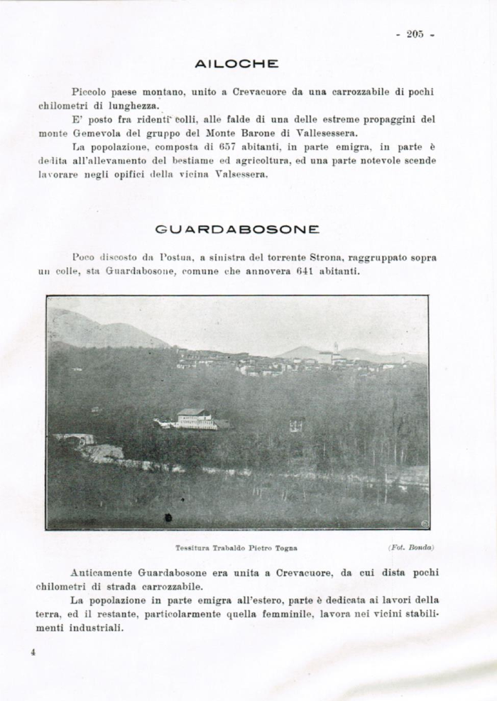 Il Biellese ed il suo sviluppo industriale: Trivero, Valli del Ponzone, del Sessera con zona limitrofa
