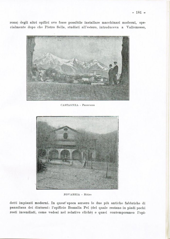 Il Biellese ed il suo sviluppo industriale: Trivero, Valli del Ponzone, del Sessera con zona limitrofa