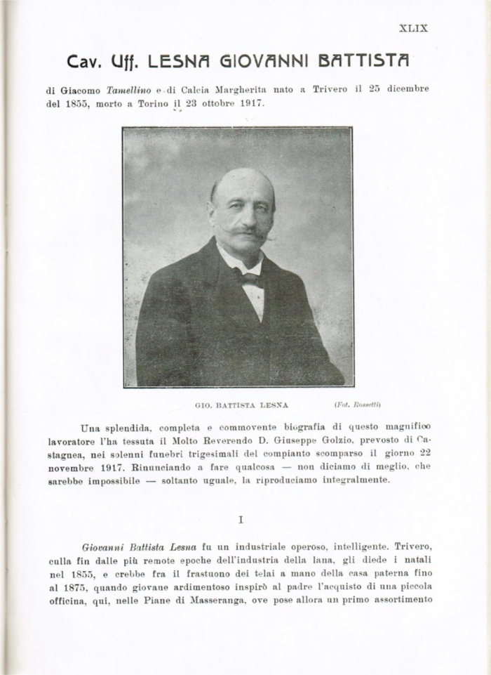 Il Biellese ed il suo sviluppo industriale: Trivero, Valli del Ponzone, del Sessera con zona limitrofa