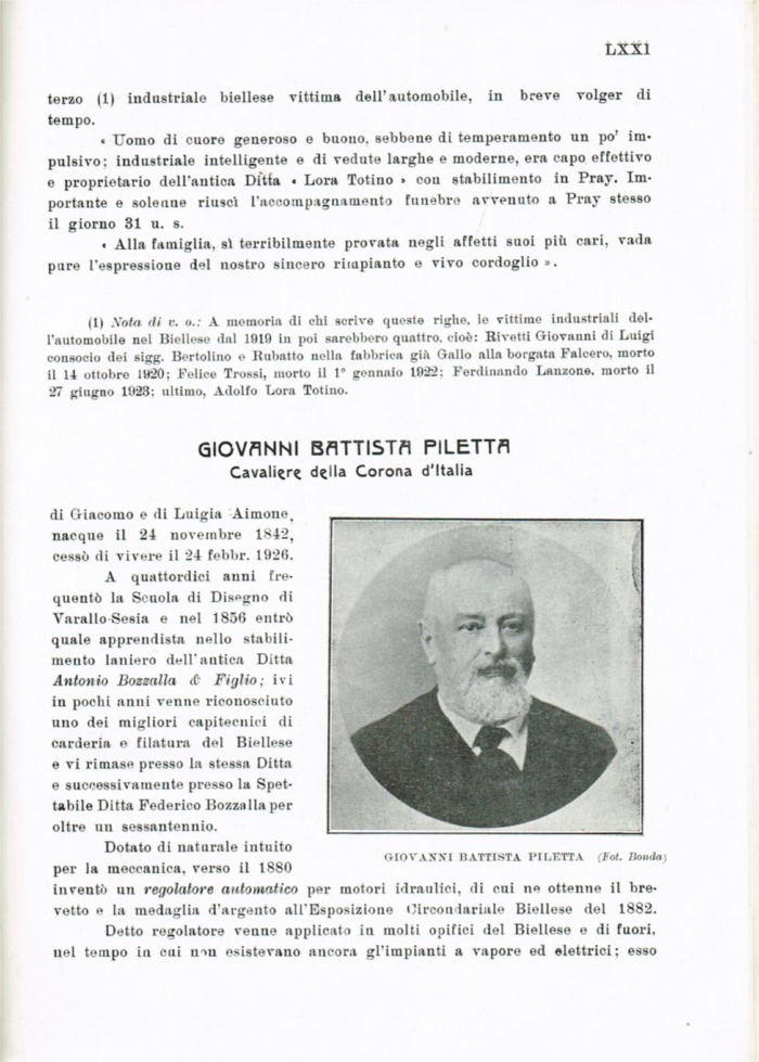 Il Biellese ed il suo sviluppo industriale: Trivero, Valli del Ponzone, del Sessera con zona limitrofa