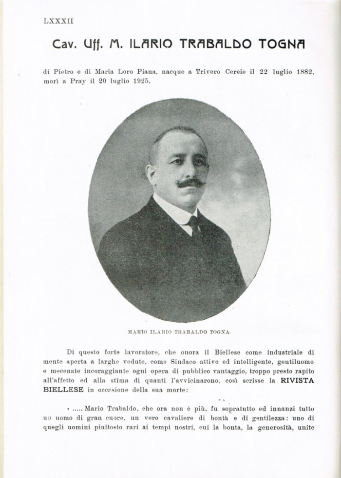Il Biellese ed il suo sviluppo industriale: Trivero, Valli del Ponzone, del Sessera con zona limitrofa