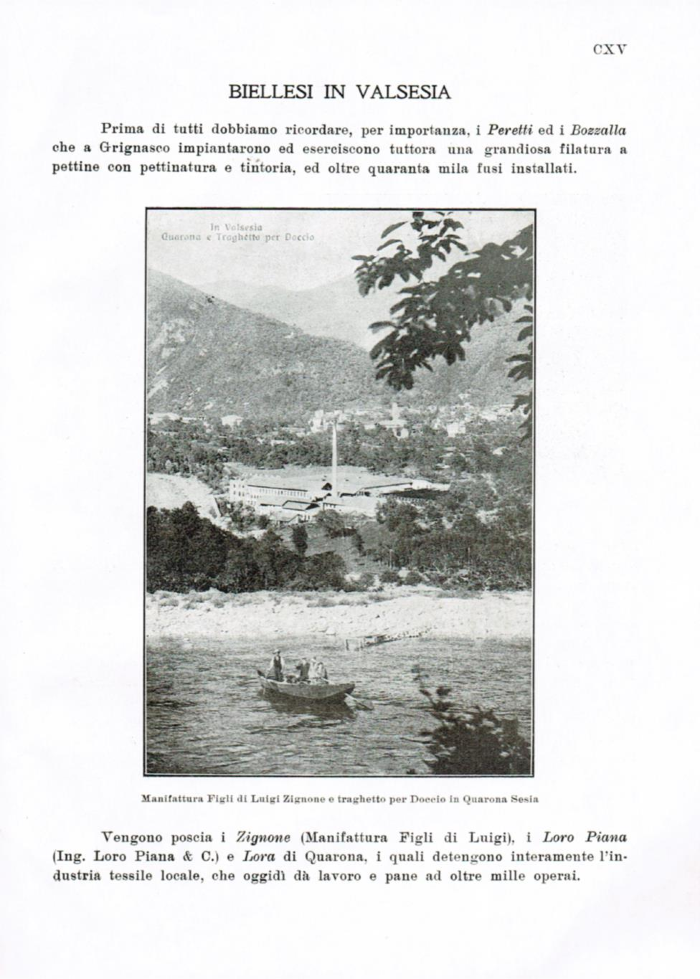 Il Biellese ed il suo sviluppo industriale: Trivero, Valli del Ponzone, del Sessera con zona limitrofa