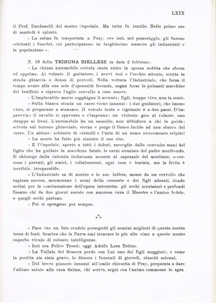 Il Biellese ed il suo sviluppo industriale: Trivero, Valli del Ponzone, del Sessera con zona limitrofa