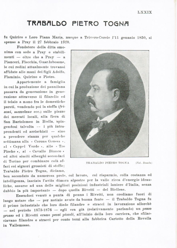 Il Biellese ed il suo sviluppo industriale: Trivero, Valli del Ponzone, del Sessera con zona limitrofa