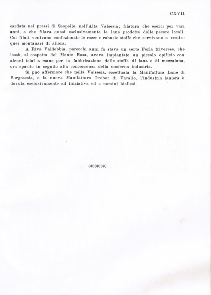 Il Biellese ed il suo sviluppo industriale: Trivero, Valli del Ponzone, del Sessera con zona limitrofa