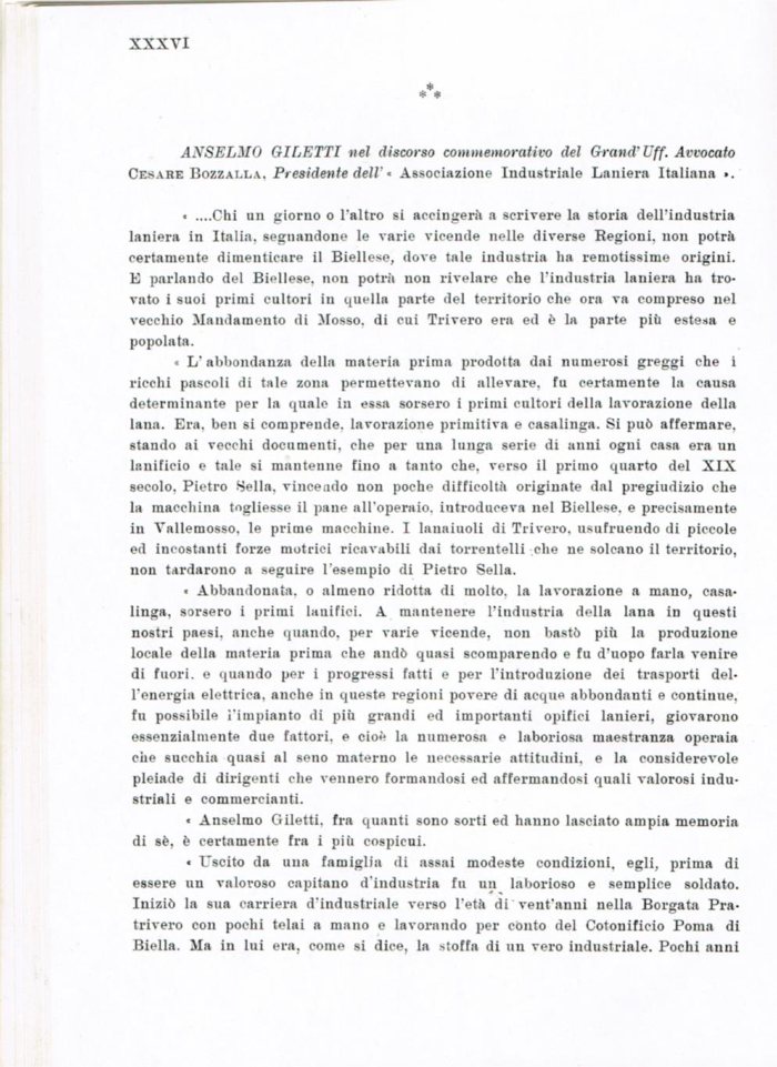 Il Biellese ed il suo sviluppo industriale: Trivero, Valli del Ponzone, del Sessera con zona limitrofa