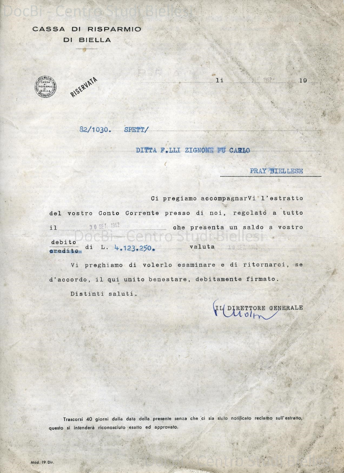 Documentazione e carteggio banche (1)