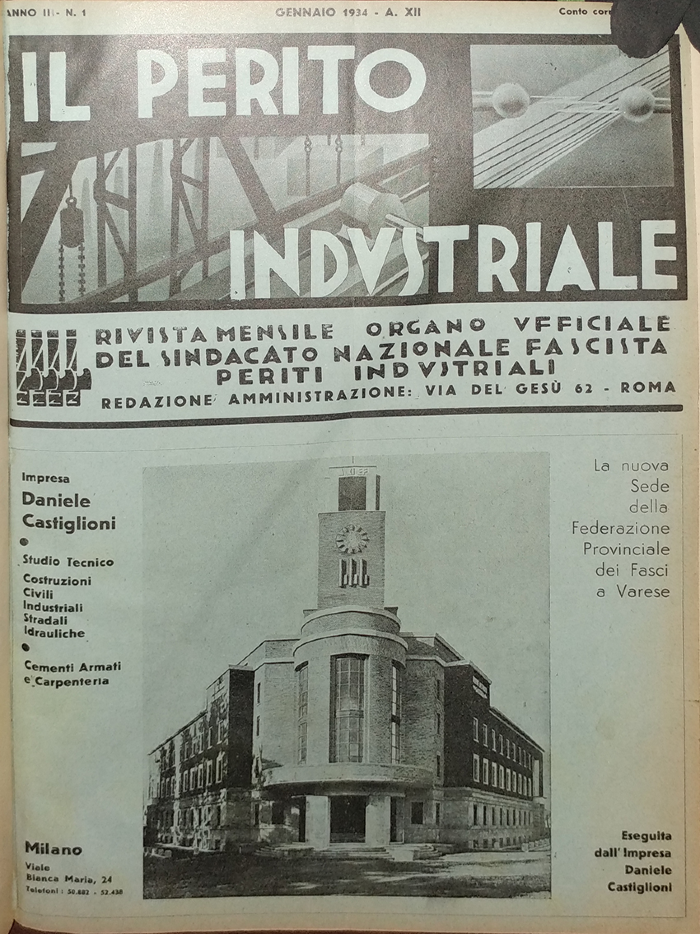 Il perito industriale. Rivista mensile organo ufficiale del