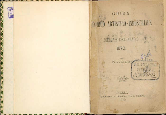 Guida storico-artistico-industriale di Biella e Circondario 1870