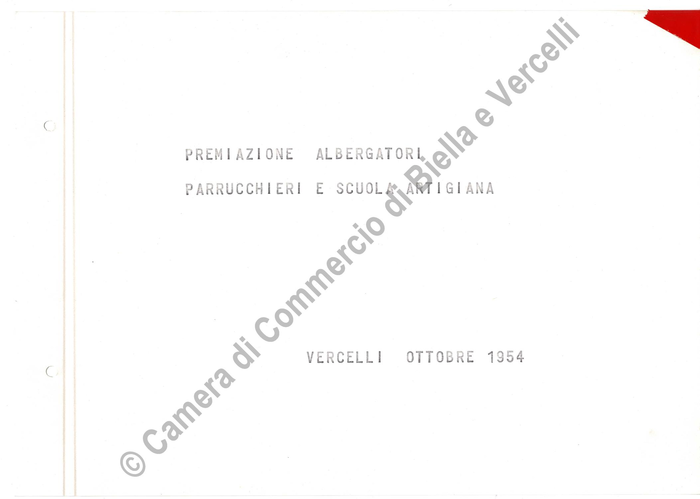 Manifestazioni varie dal 1952 al 1962