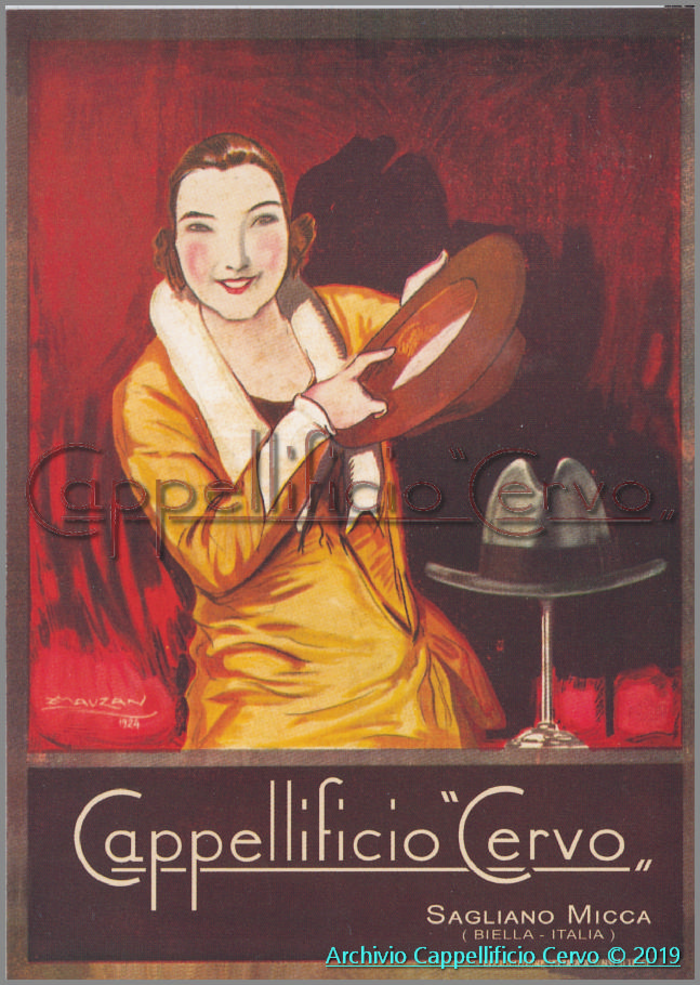 Cartolina "Cappellificio Cervo"