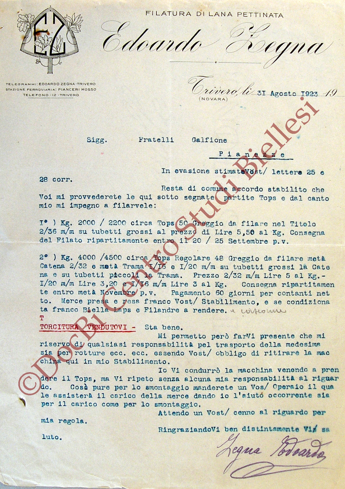 luogo di attività del soggetto produttore