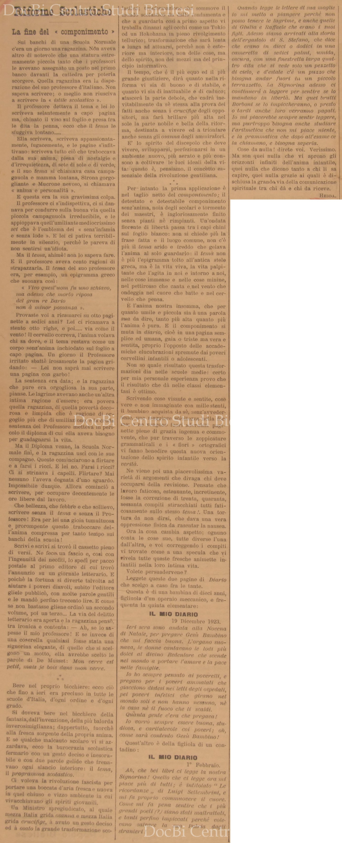 Riforme Scolastiche: La fine del "componimento"