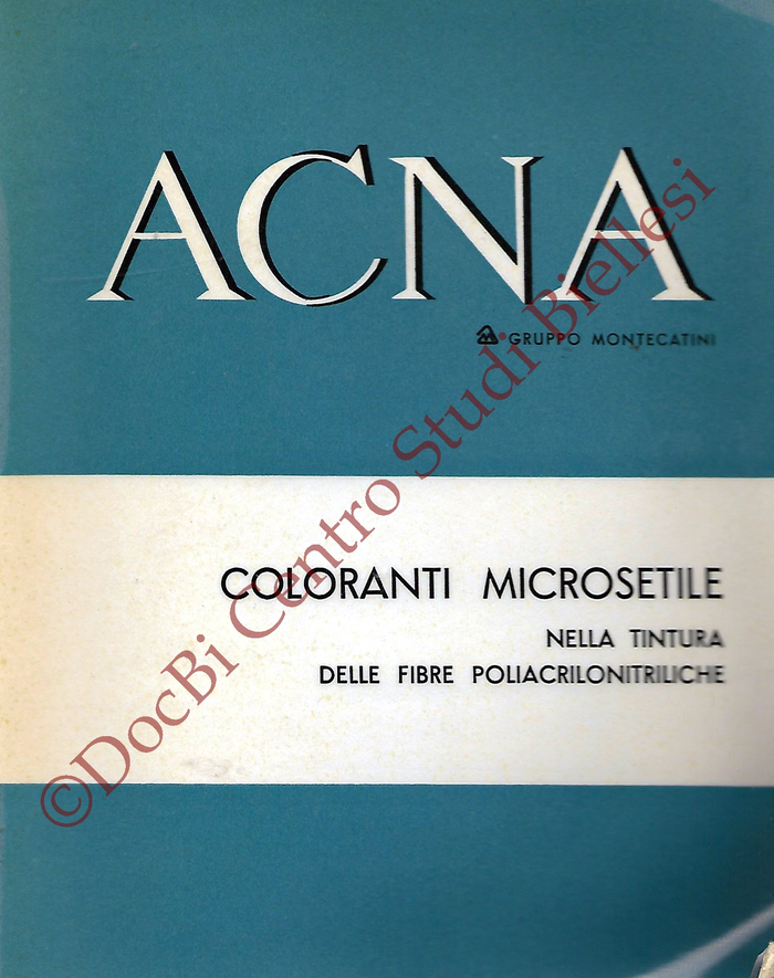 Coloranti Microsetile nella tintura delle fibre poliacrilonitriliche
