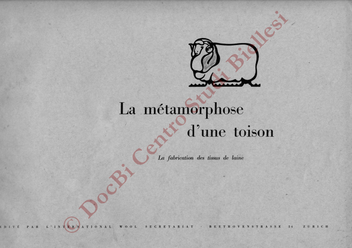 La métamorphose d'une toison. La fabrication des tissus de laine