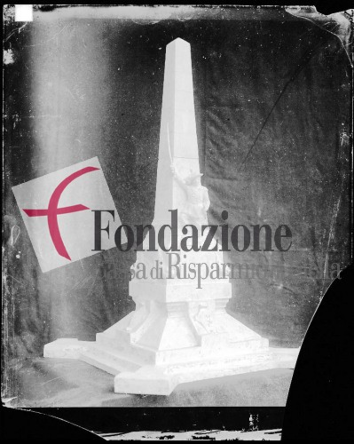 Bozzetto in gesso, progetto per il monumento al Corpo dei Bersaglieri e al suo fondatore Alessandro La Marmora