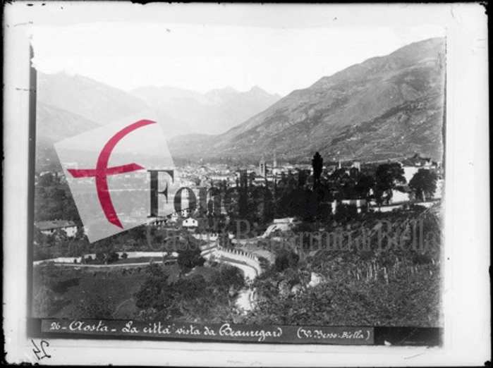 Veduta di Aosta da Beauregard