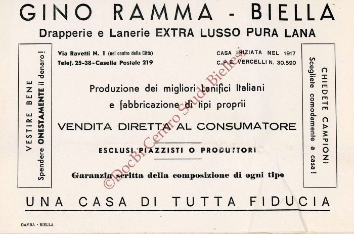 luogo di attività del soggetto produttore