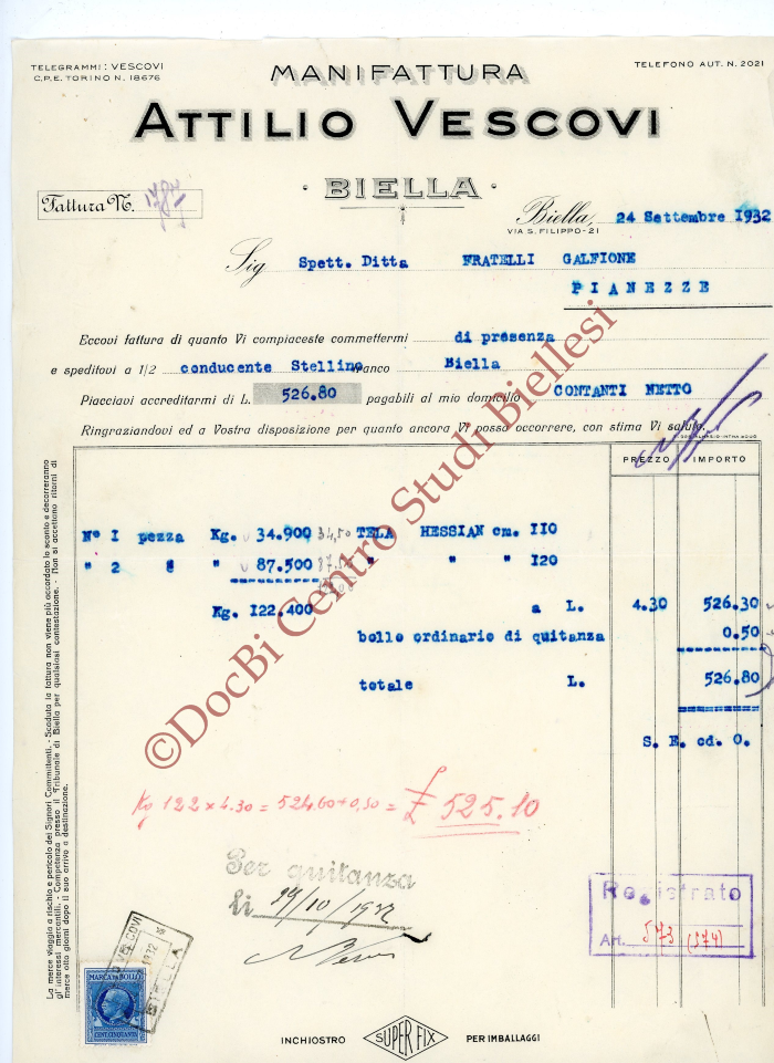 in attinenza con